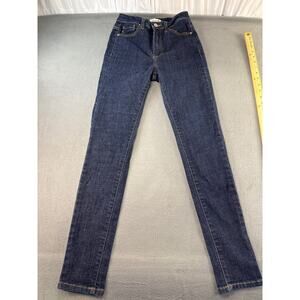 Kancan dark wash skinny leg jeans size 3-25 ‎ high waist